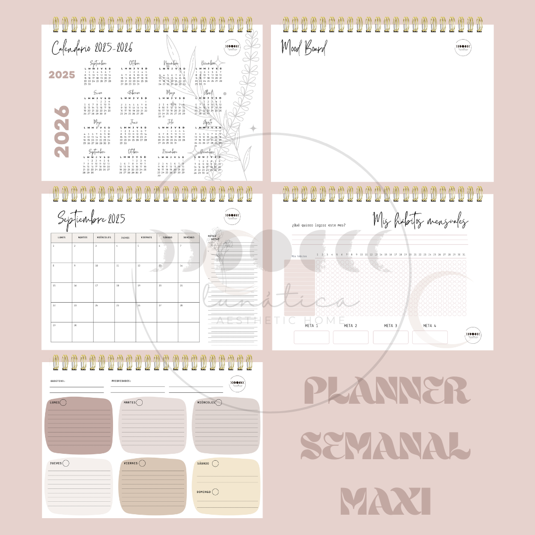 Planner Semanal Maxi