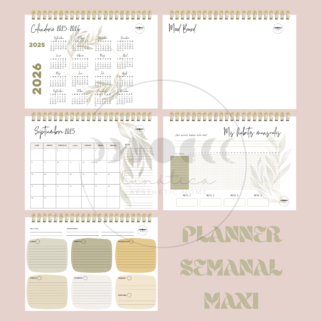 Planner Semanal Maxi