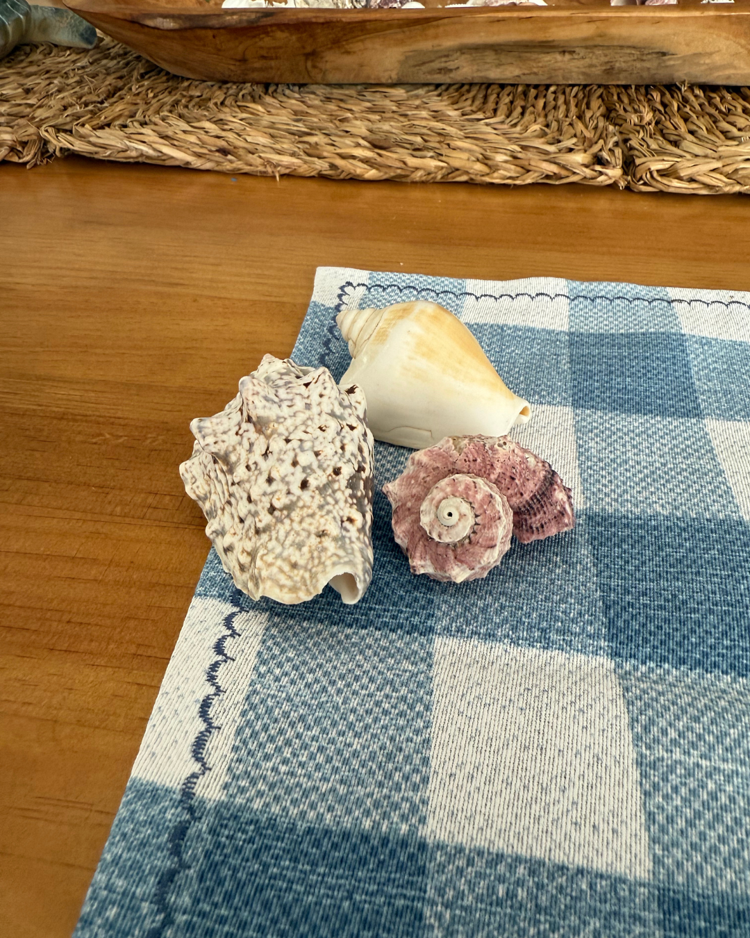 Mantel Vichy Azul Empolvado