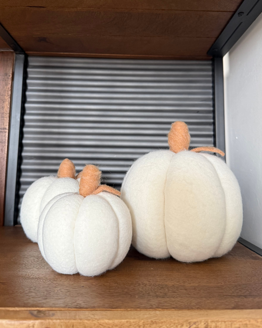 Pack Calabaza lana blanco